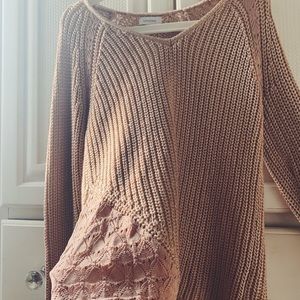 LIGHT PINK HEAVY SWEATER